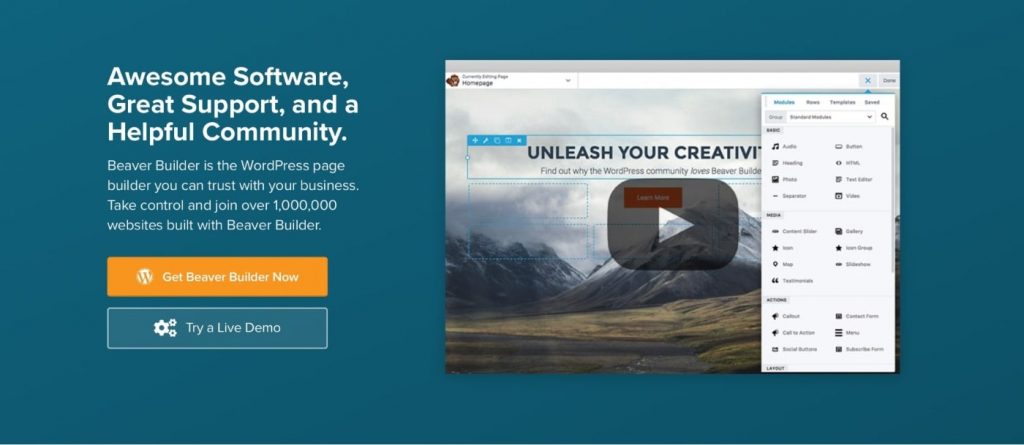 WordPress에서 웹 사이트를 처음부터 구축하는 Beaver Builder 페이지 빌더