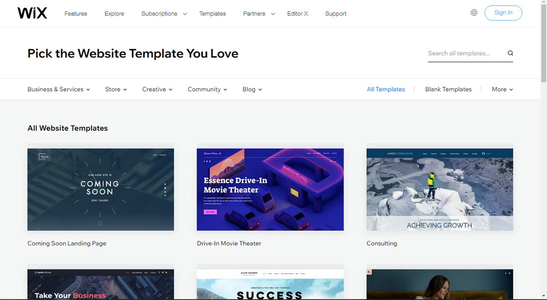 wix vs wordpress - tema wix vs wordpress - themes