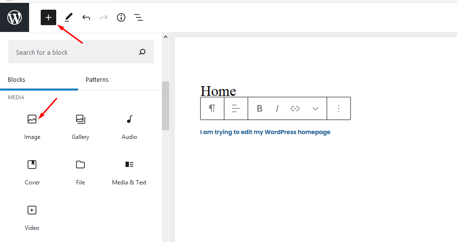 WordPressでホームページを編集するときに画像を追加する