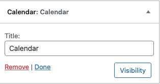 Menyesuaikan widget Kalender