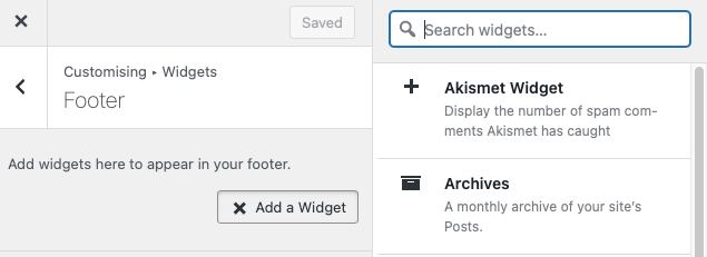Edit Footer WordPress Menggunakan Widget
