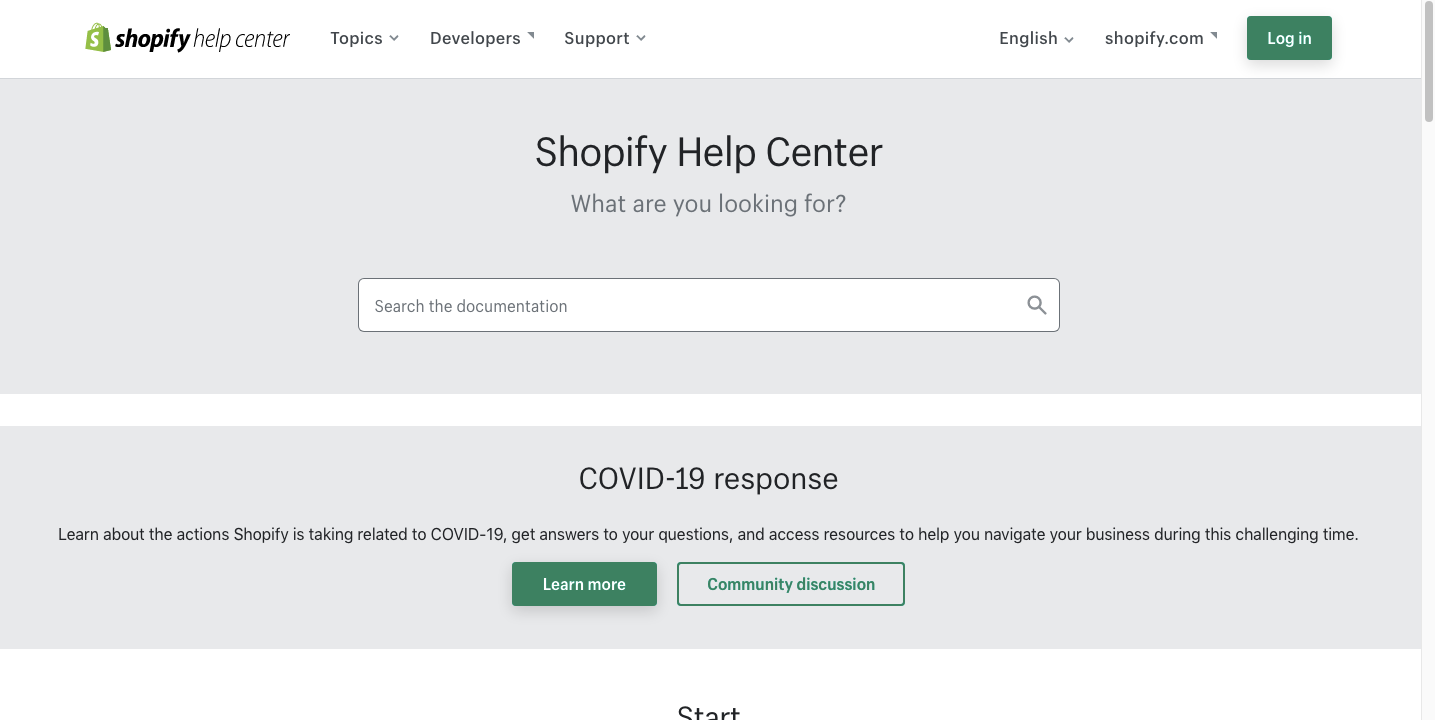 Shopify-Hilfecenter