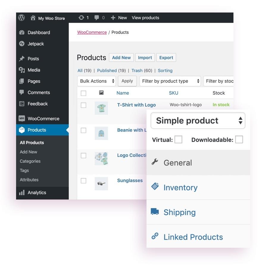 WordPress-WooCommerce WordPress vs Shopify - WooCommerce
