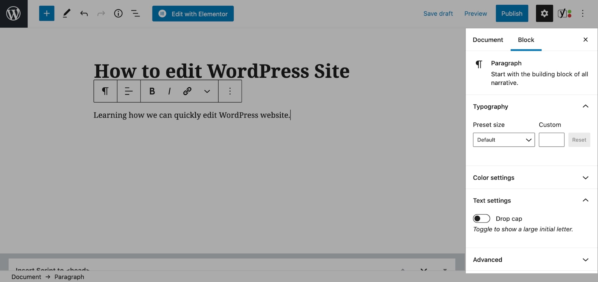 cara mengedit halaman di wordpress