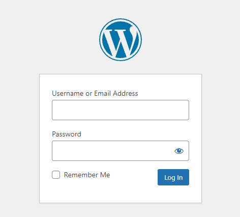 halaman masuk WordPress