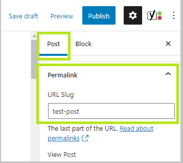Mengedit Slug URL di WordPress