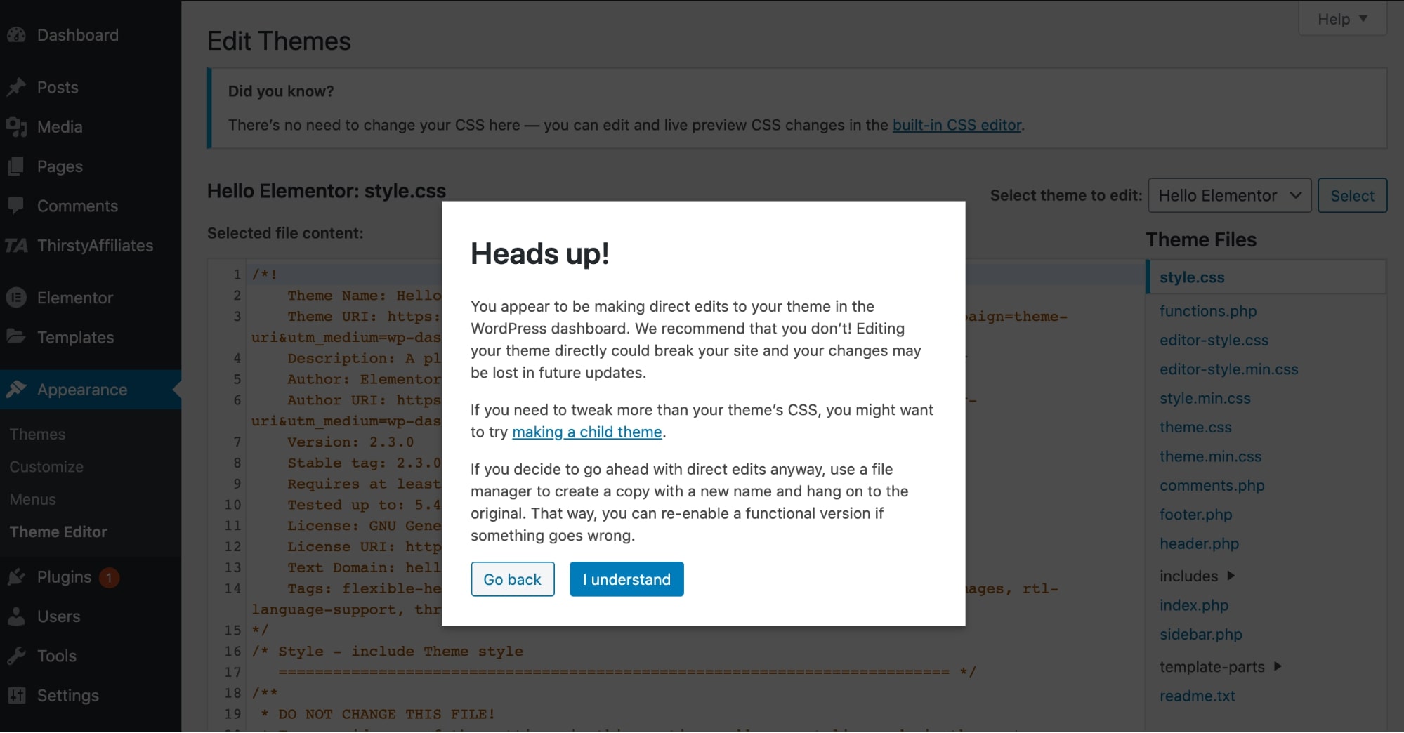 WordPress cara mengedit halaman beranda