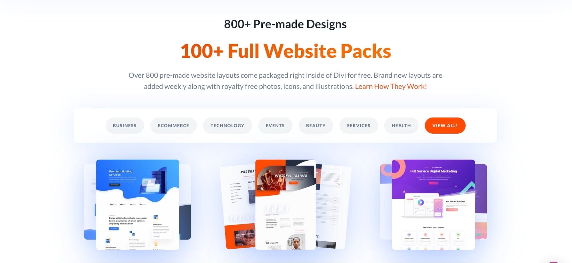 Paket Template Tema Divi