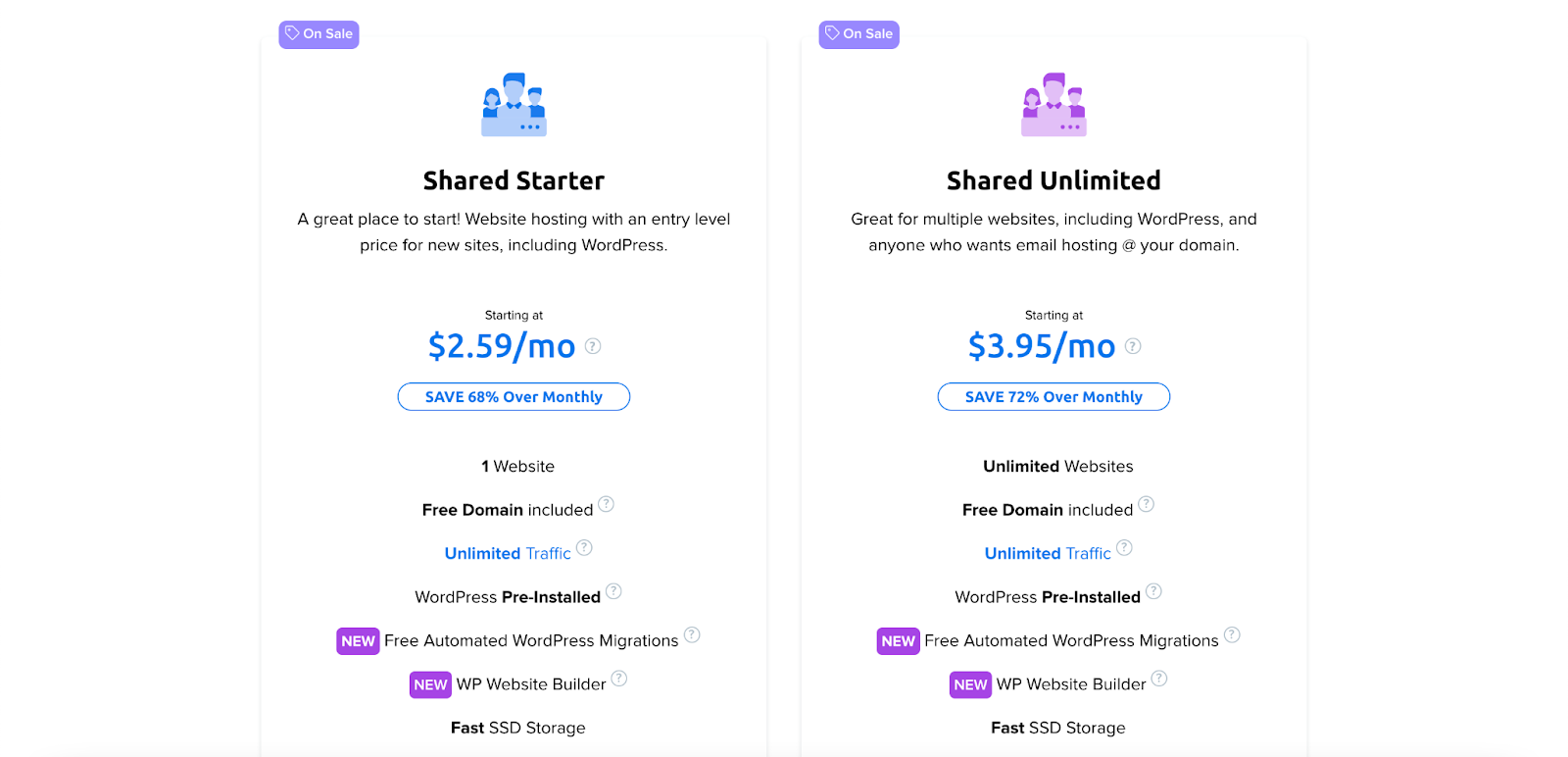 Dreamhost 3 年共享网站托管定价计划