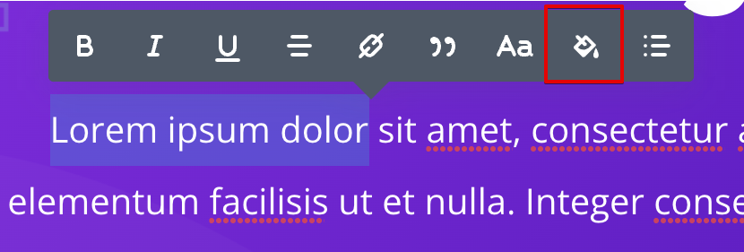 Divi adicionar botão de cor do link
