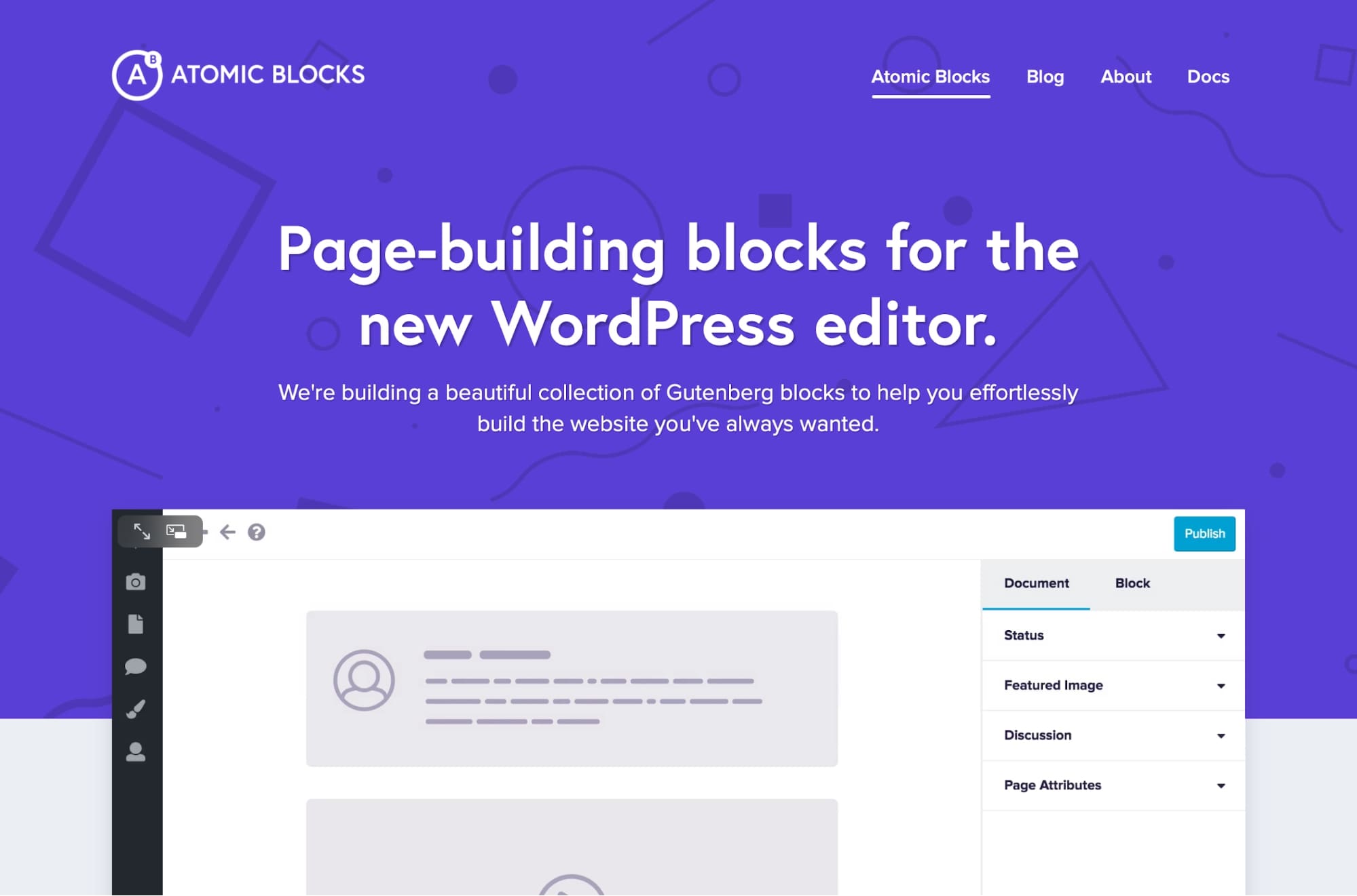 Blocos atômicos para Gutenberg