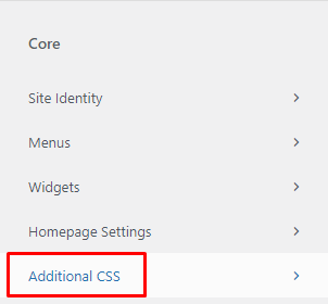WordPress 附加 CSS 设置