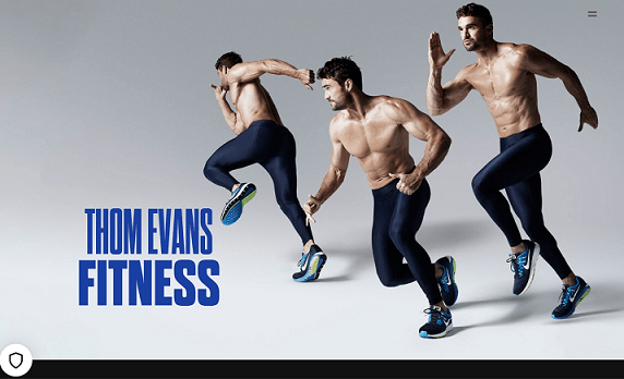 เว็บไซต์ Thom Evans Fitness