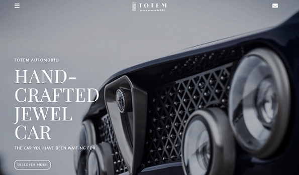 เว็บไซต์ Totem Automobili Elementor