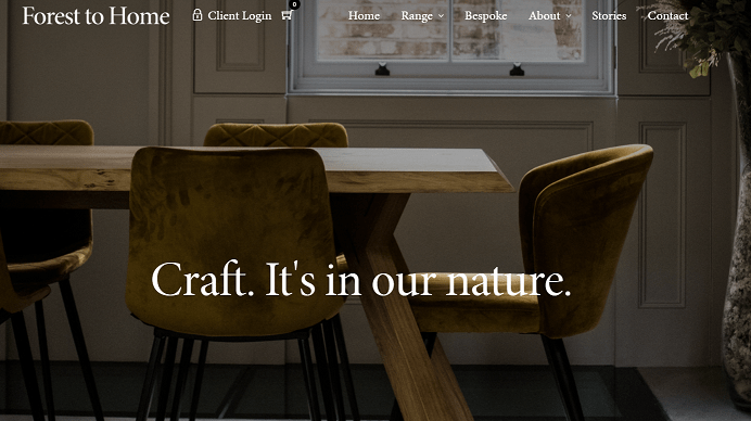 หน้าแรกของ Forest to Home