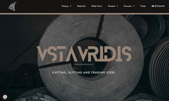 เว็บไซต์ Vsta Vridis Elementor