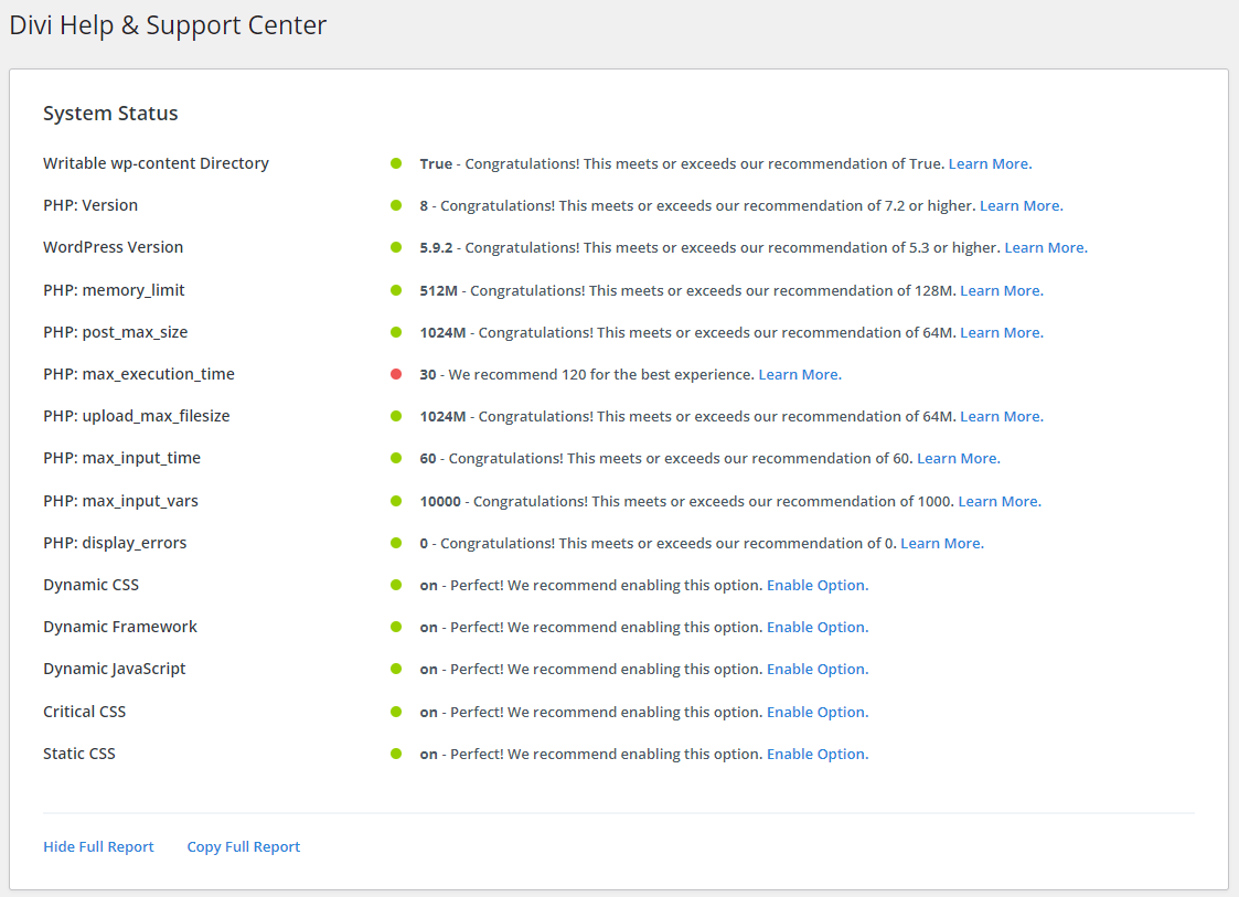 divi Hilfe- und Supportcenter