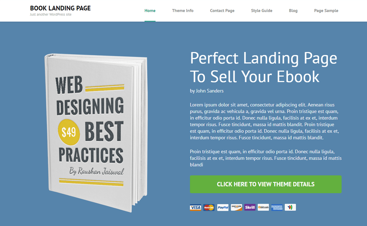 20 多个最佳免费 WordPress 登陆页面主题和模板 2022 Booking Landing Page-Free WordPress Landing Page Theme