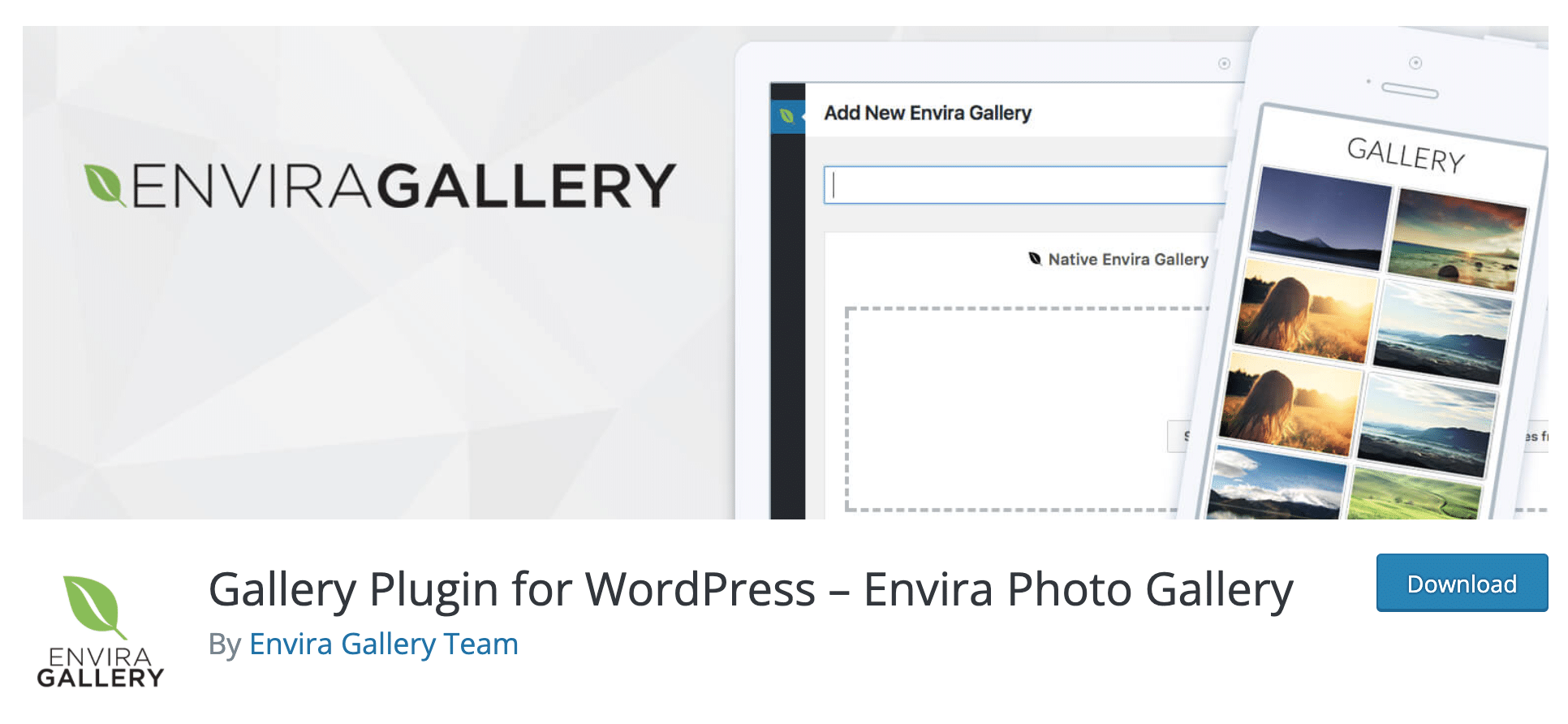 Envira 사진 갤러리 플러그인은 WordPress 갤러리입니다.