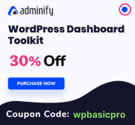 WP Adminify 30% OFF