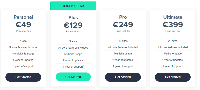 Como criar uma tabela de comparação de produtos da Amazon no WordPress (Ultimate Guide) 13 aawp pricing plans