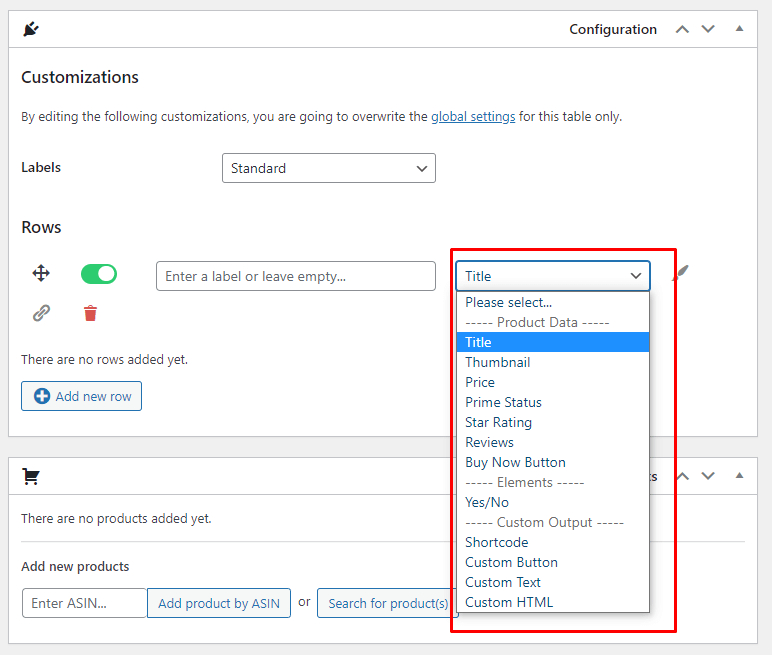 Como criar uma tabela de comparação de produtos da Amazon no WordPress (Ultimate Guide) 6 aawp product data for table