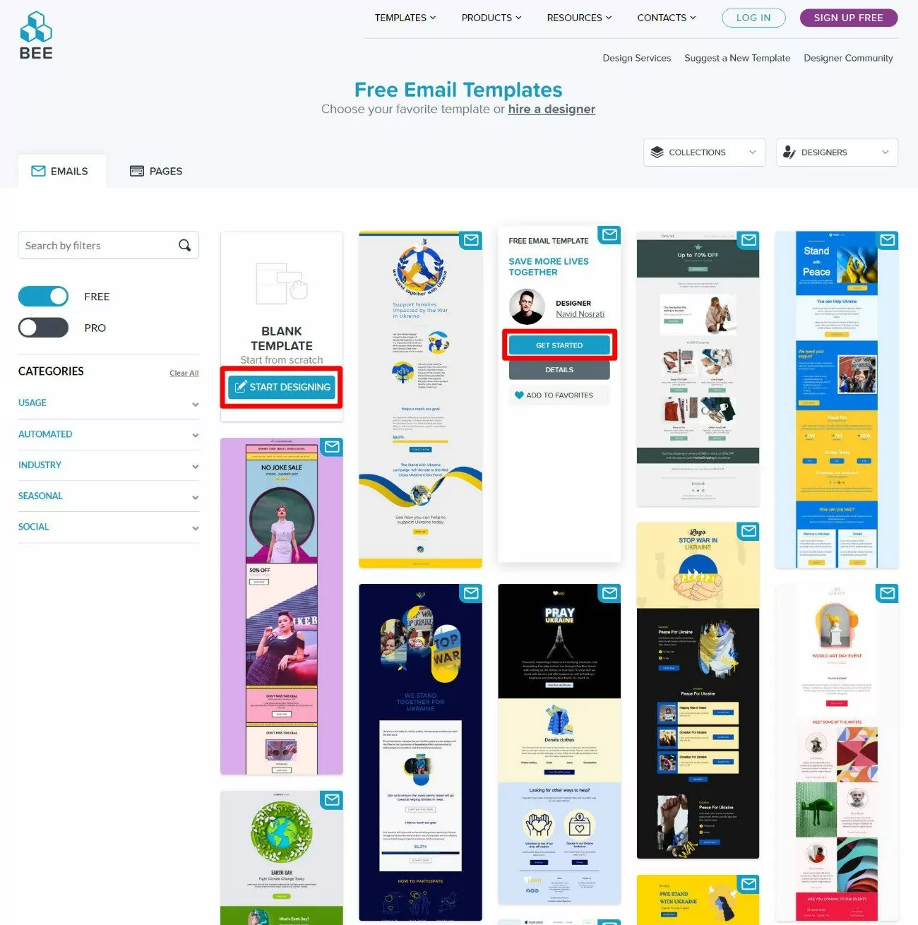 Modelli di editor BEE