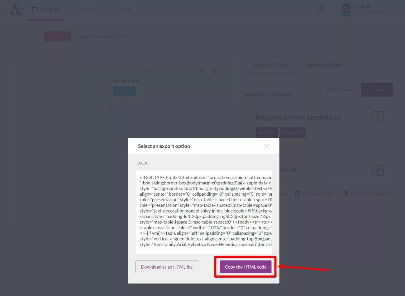 Copia il modello di email HTML per personalizzare le email di WordPress