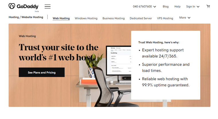 Service d'hébergement Web GoDaddy pour les petites entreprises