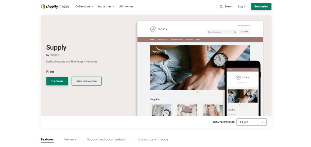2022년 최고의 무료 Shopify 테마 10개 2