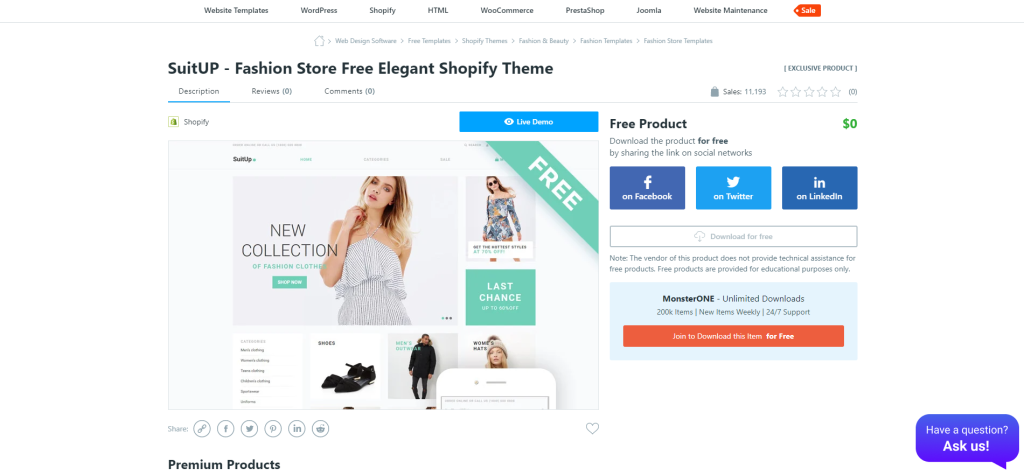 2022년 최고의 무료 Shopify 테마 10개 9