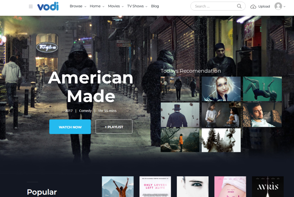 Cele mai bune 10 teme WordPress pentru teatru și cinema Vodi-Best theater and cinema WordPress theme