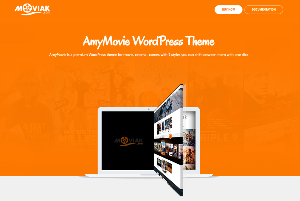 Cele mai bune 10 teme WordPress pentru teatru și cinema AmyMovie-Best theater and cinema WordPress theme