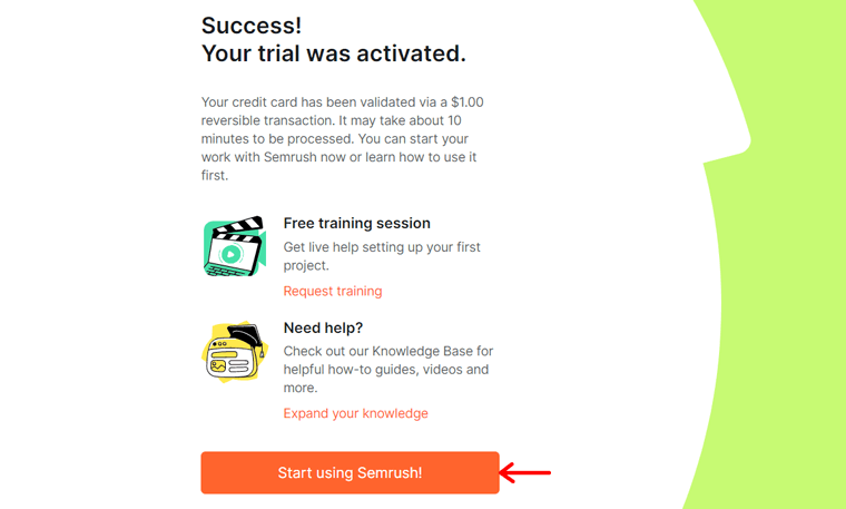 ابدأ مع Semrush