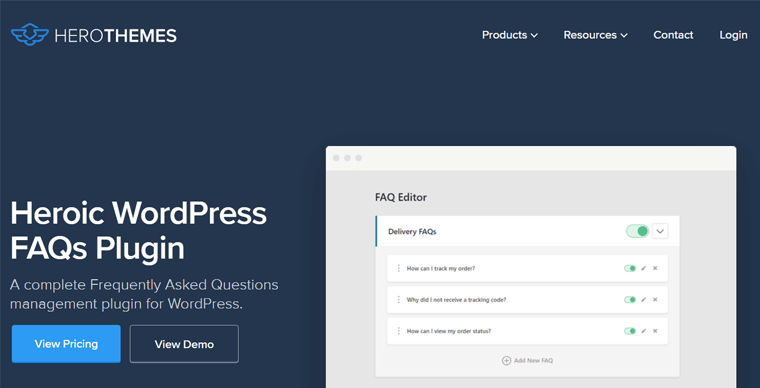 Heroic WordPress FAQ 플러그인