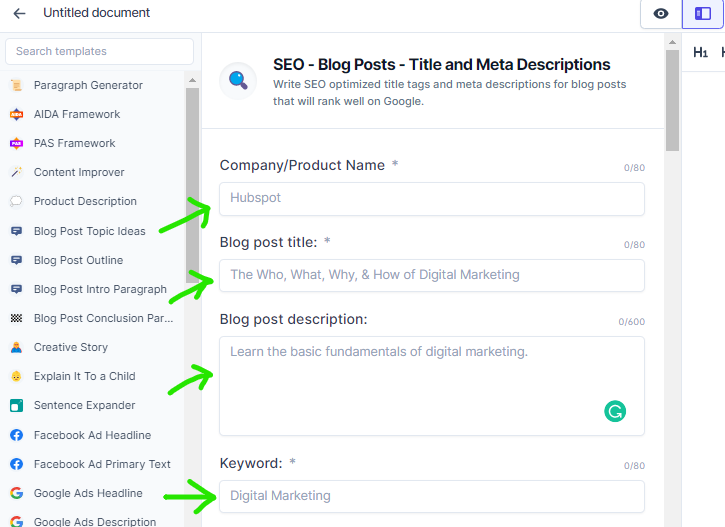 SEO – Posty na blogu – Szablon tytułów i opisów meta Jasper
