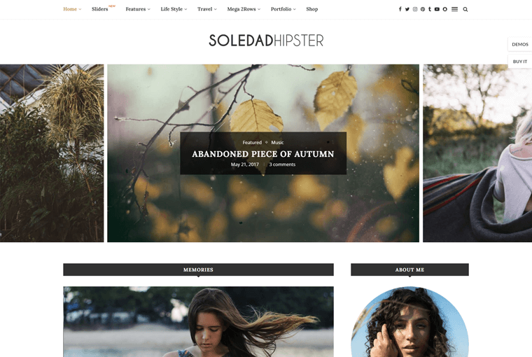 Soledad Meilleur thème de magazine de blog WordPress