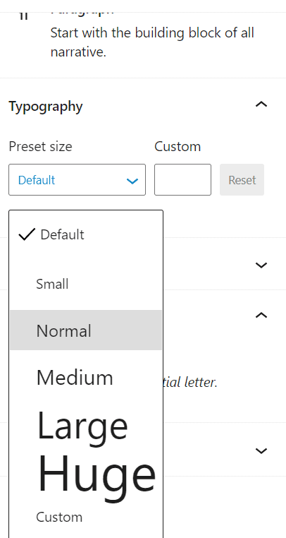 Comment changer la taille de la police dans WordPress
