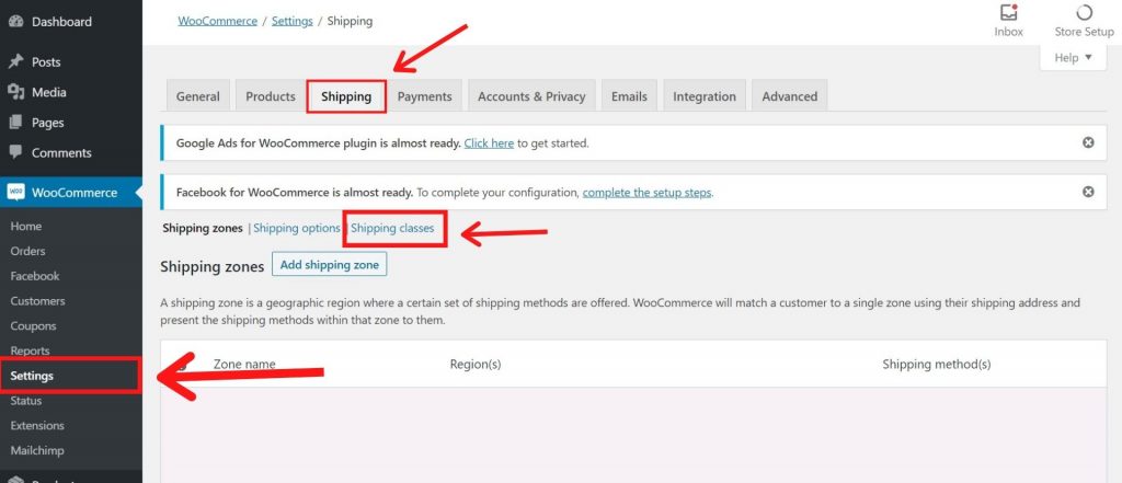 Comment configurer les classes d'expédition WooCommerce WordPress