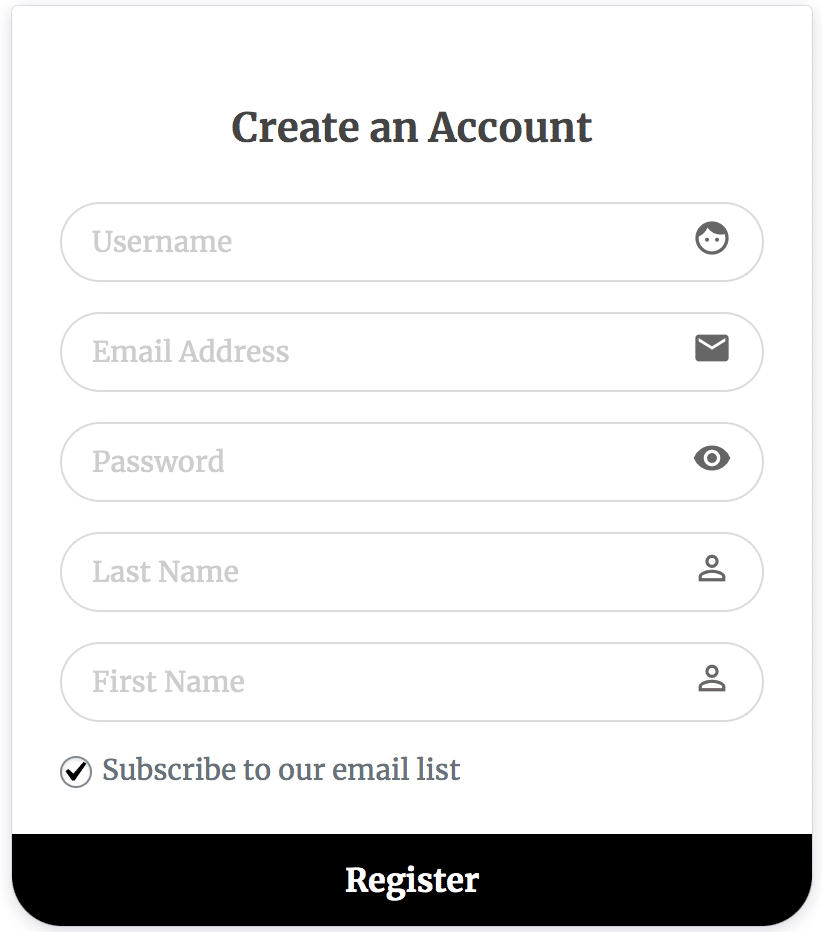 Formulario de registro de usuario personalizado de LearnDash