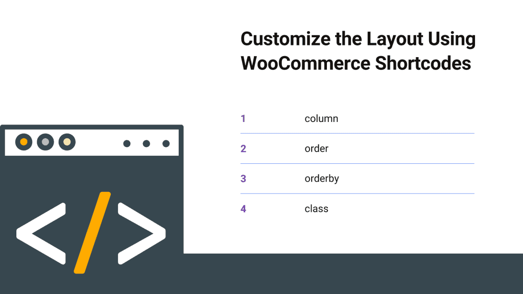 Passen Sie das Layout mit WooCommerce-Shortcodes an