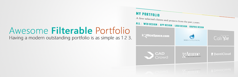 Niesamowite portfolio z możliwością filtrowania