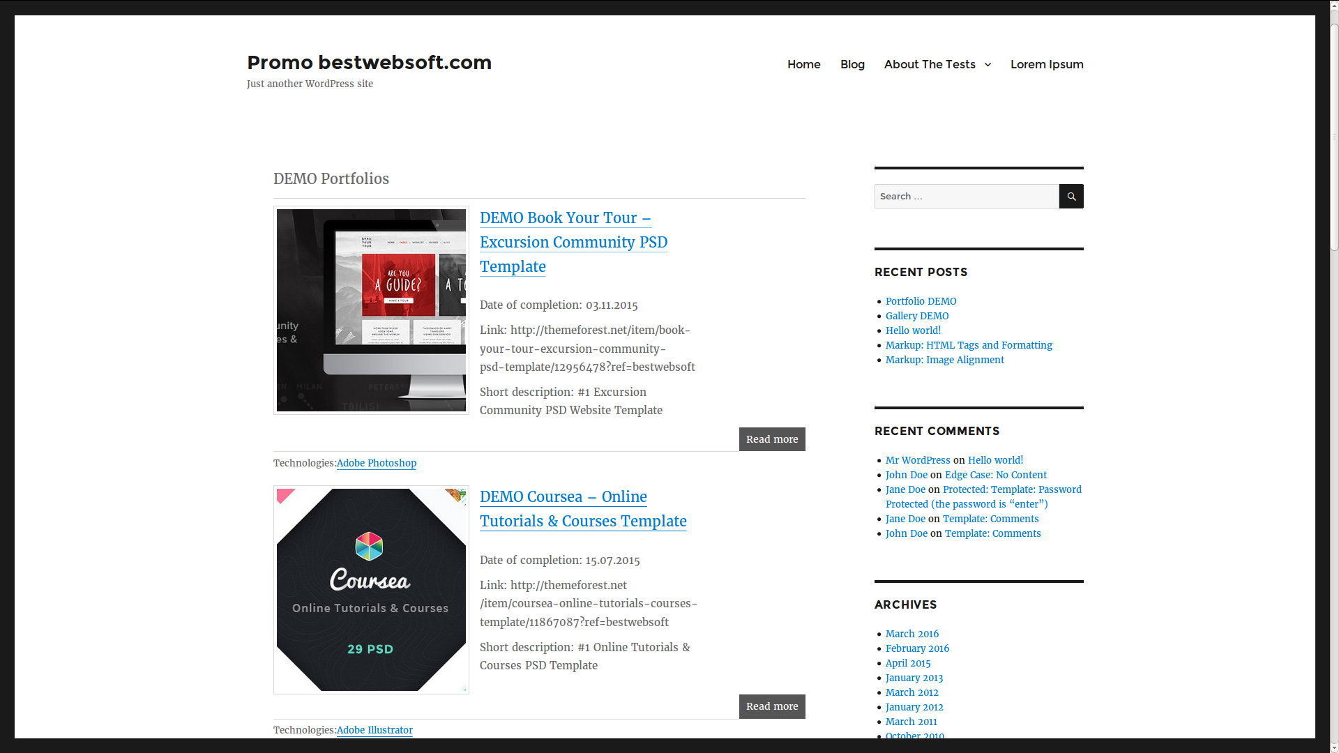 Portfolio autorstwa BestWebSoft