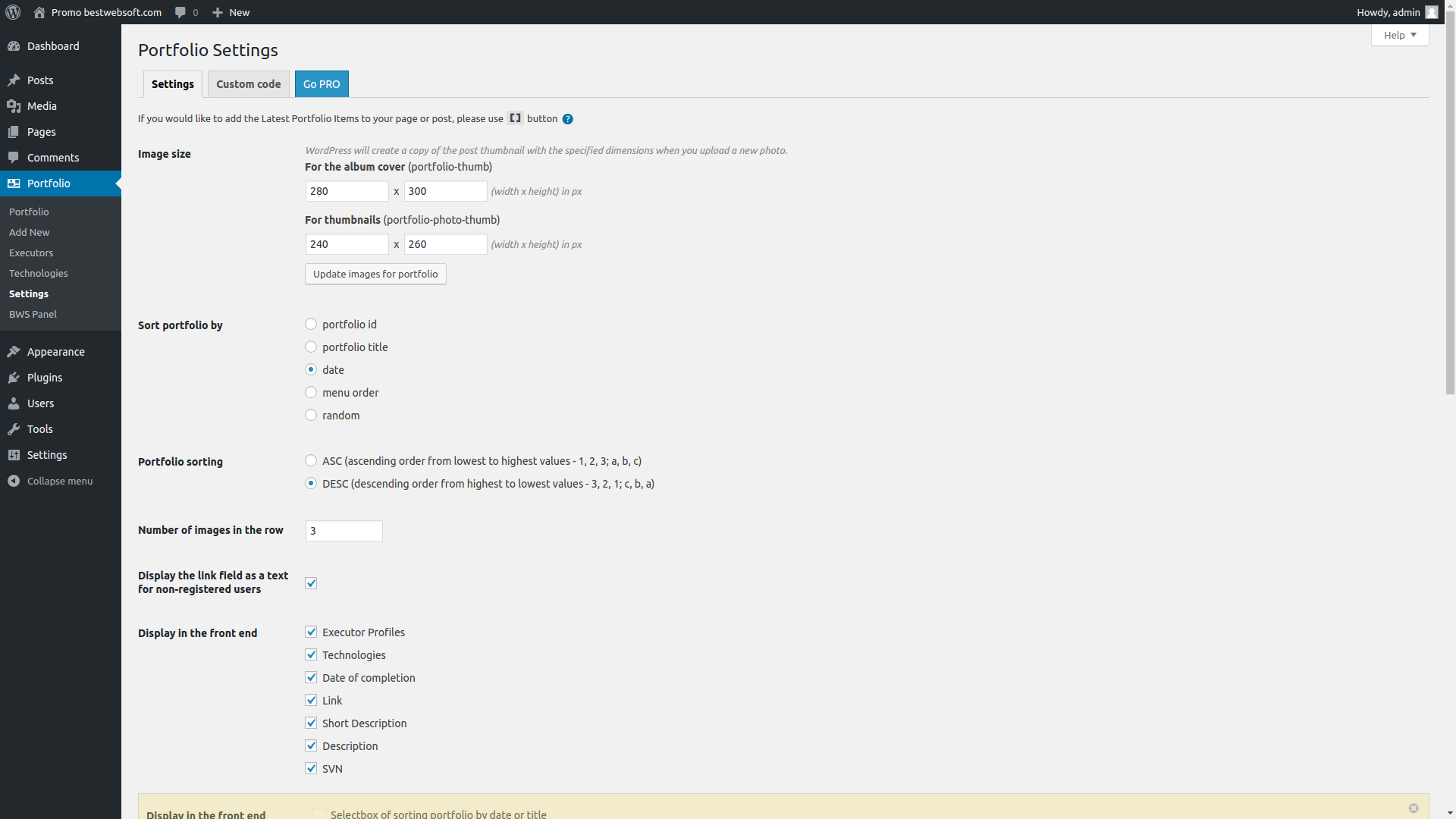 Portfolio autorstwa BestWebSoft