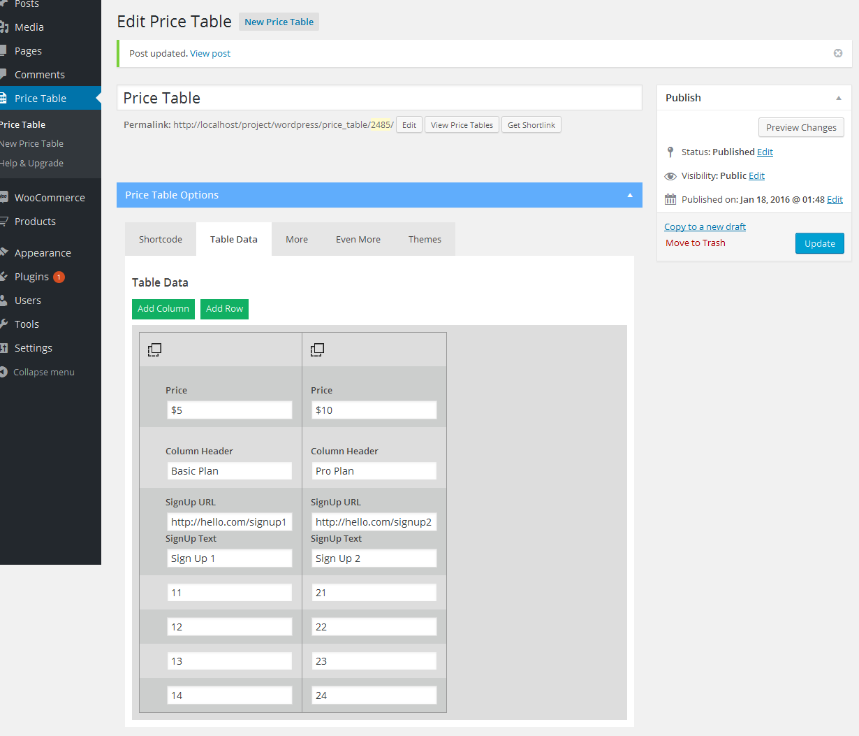 I 10 migliori plugin per tabelle dei prezzi di WordPress