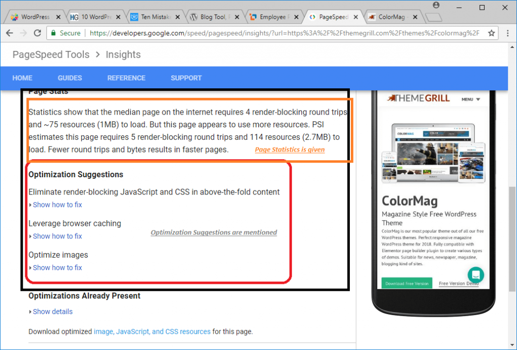 PageSpeed ​​Insights Imaginea 4 - O viață WP