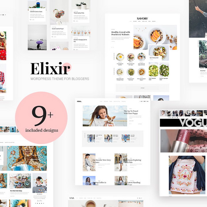 Elixir-旅行、食べ物、ファッション、その他たくさん！ WordPressのテーマ