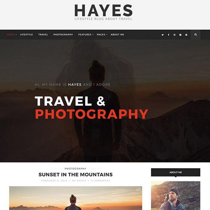 Hayes-旅行ブログのWordPressテーマ