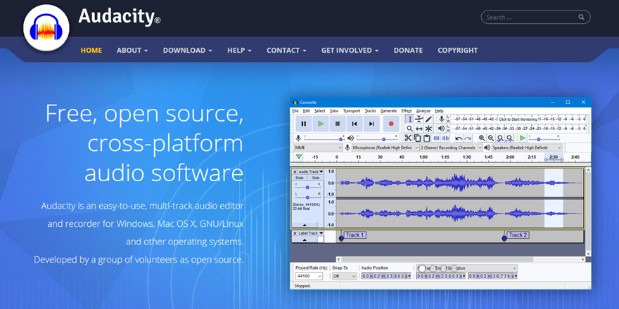 Audacity açık kaynak