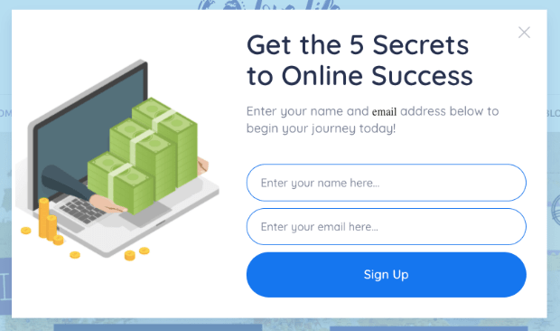creare un popup senza esperienza tecnica